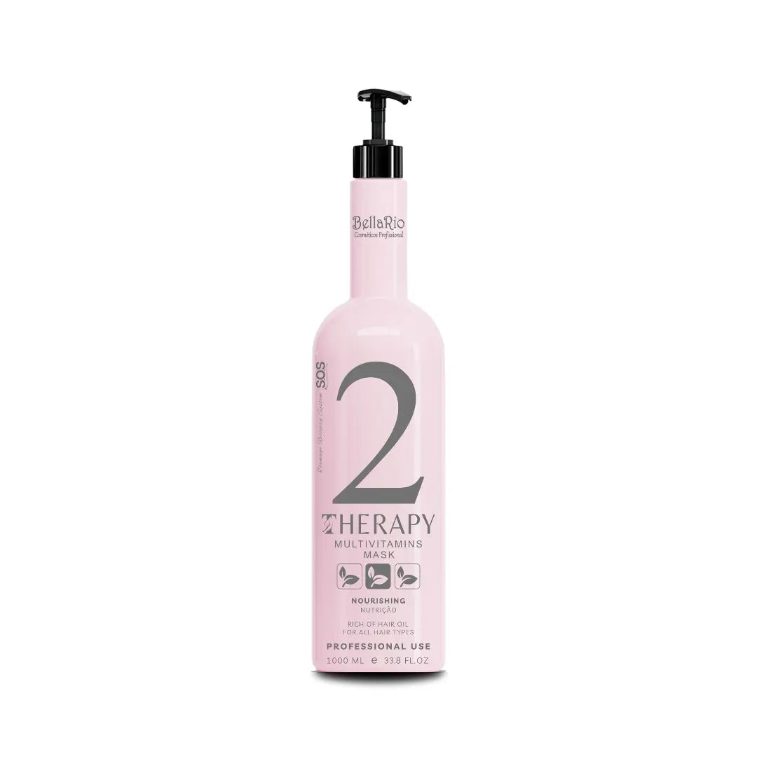 MULTIVITAMINS HAIR MASK STEP 02 THERAPY S.O.S STEEL SHIELD | Bella Rio ® | DAMAGE RECOVERY SYSTEM SPECIALLY TO REPAIR DAMAGED AND ELASTIC HAIR