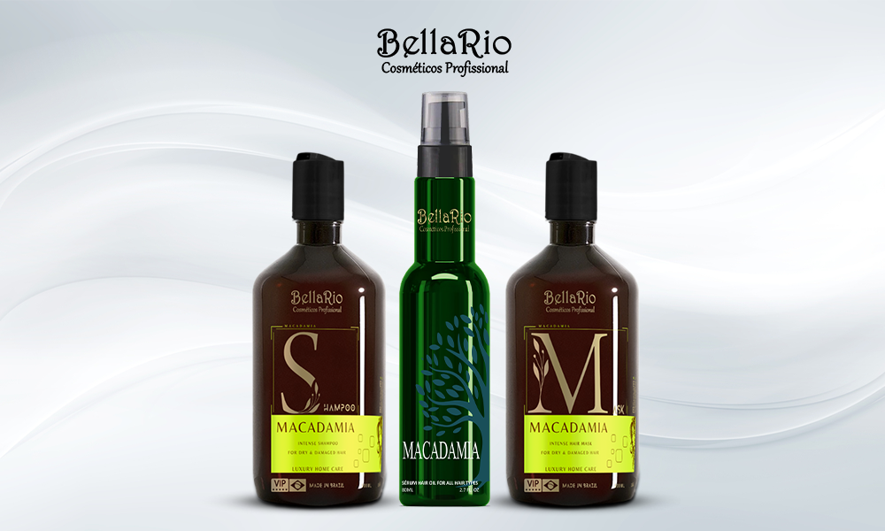 Dry/Damaged Hair Set (Shampoo 500ml + Mask 500ml + Macadamia Serum)