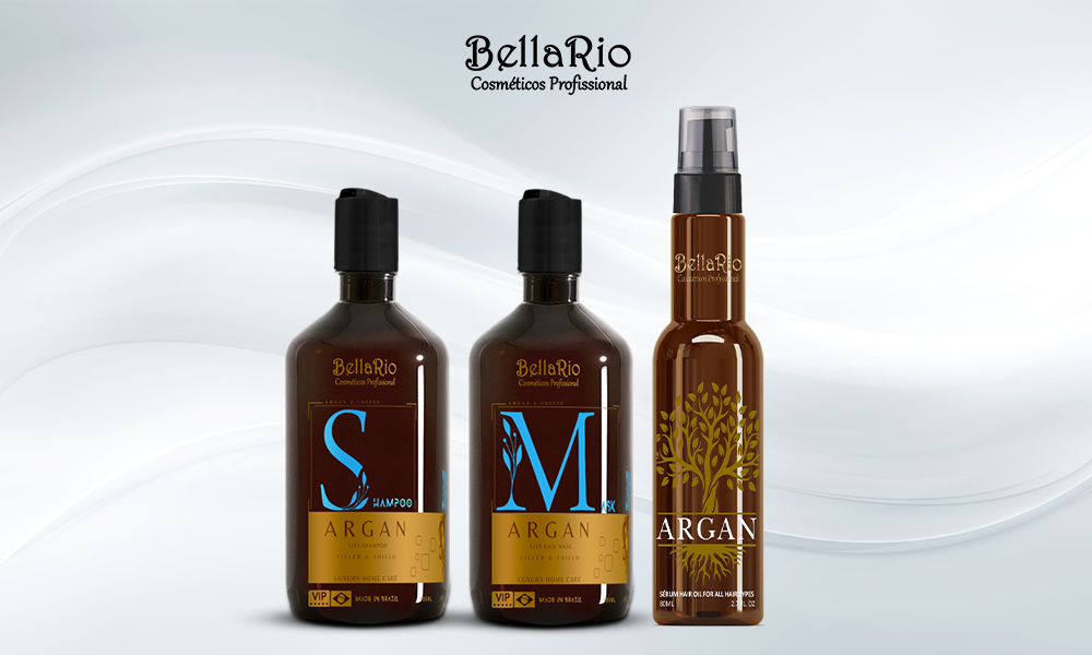 Liss/Straightened Hair Set (Shampoo 500ml + Mask 500ml + Argan Serum)